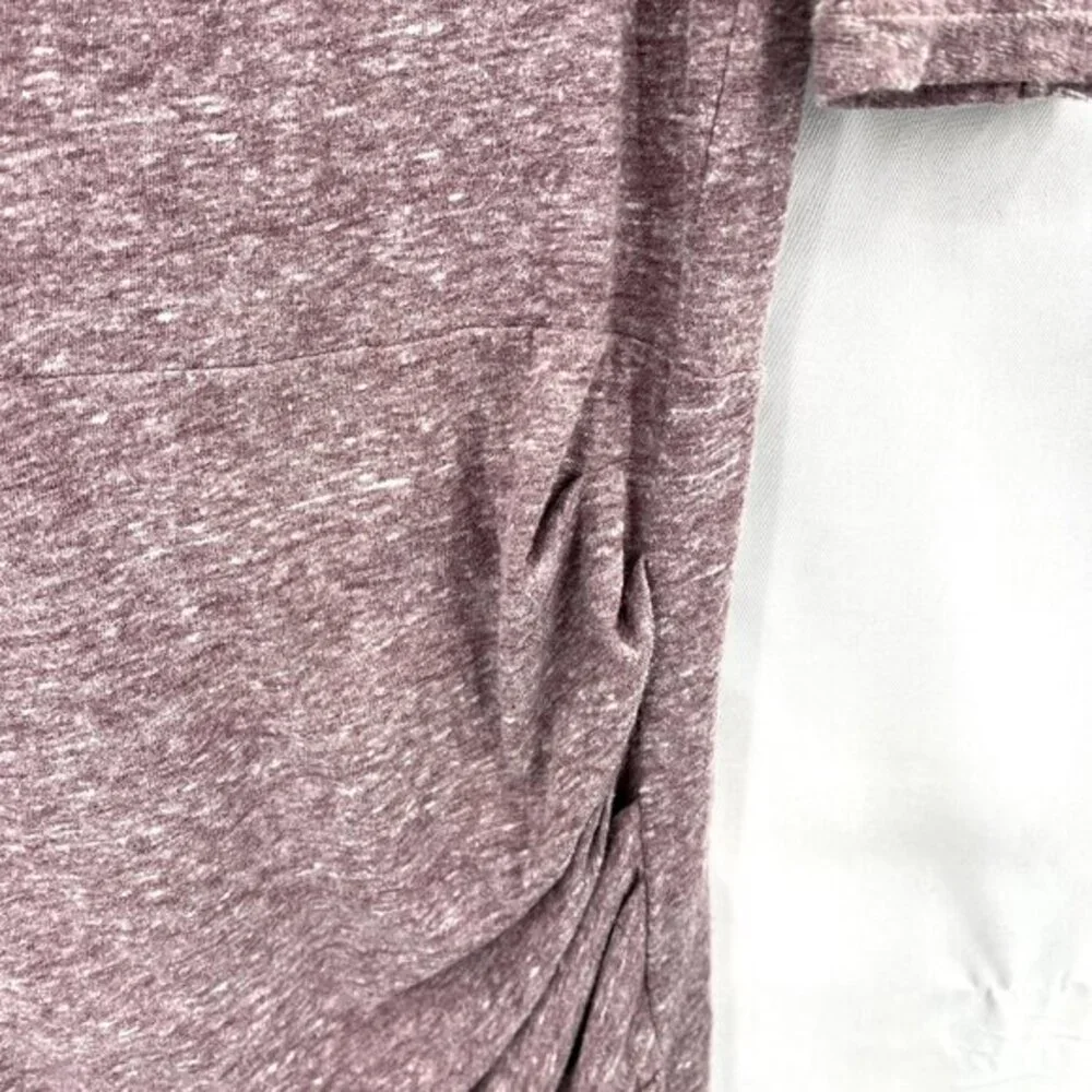 Free People FP beach pullover‎ t-shirt dress 3/4 sleeve casual comfy mauve M